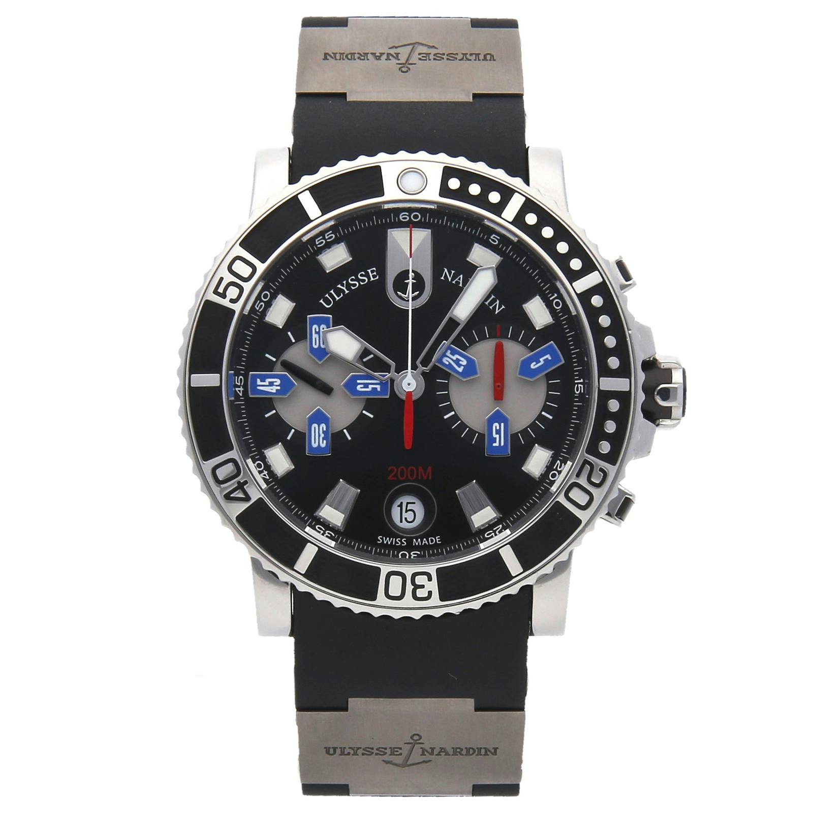 Ulysse Nardin Maxi Marine Diver Chronograph 8003 102 3 92 WatchBox